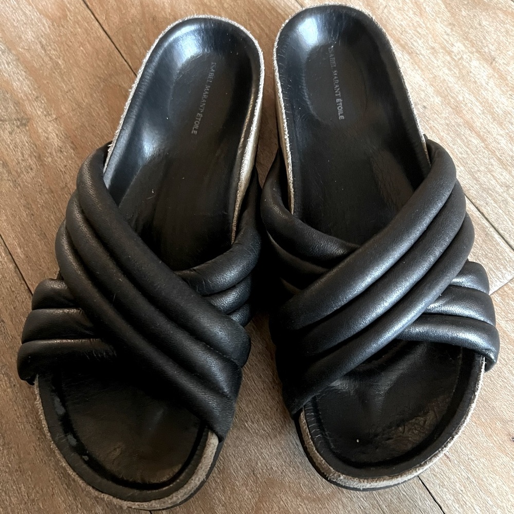 Isabel Marant Sandal Black Puffy Slide